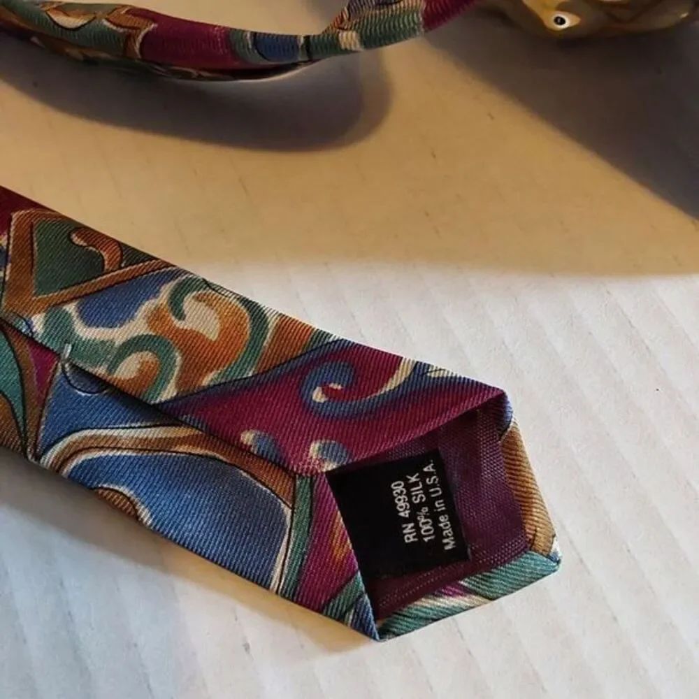 Designer Collection Men's Silk‎ Multicolored Necktie